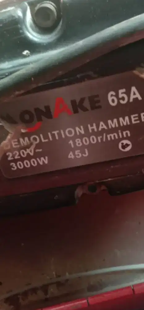 Jack hammer mesin bobok beton