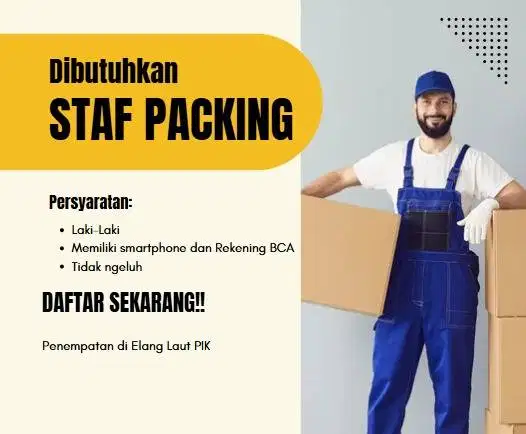 DIBUTUHKAN SEGERA STAFF PACKING
