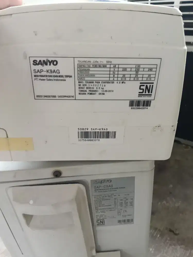 AC Sanyo 1pk Ex Apartemen