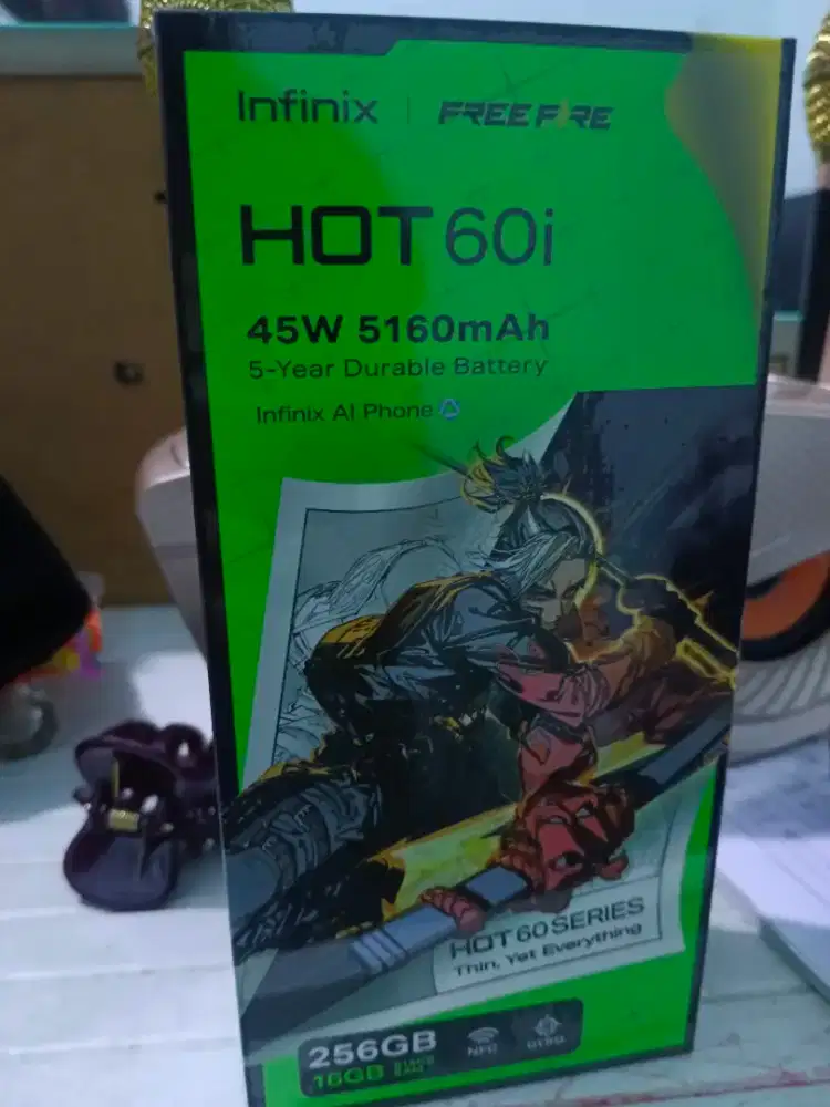 Jual HP infinix hot 60i 8/256 mulus baru beli nota lengkap