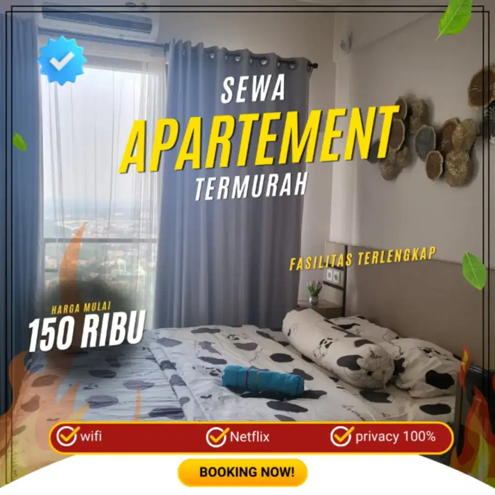 Disewakan apartemen Tangerang Treepark City Harian/Transit Termurah