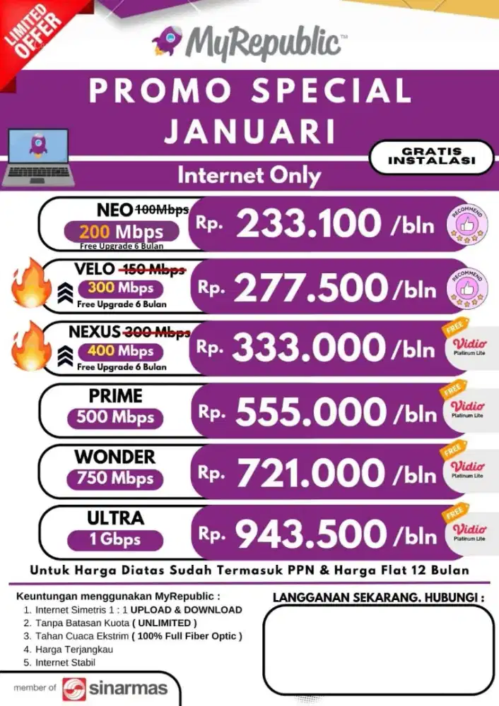 Pemasangan Wifi My republic