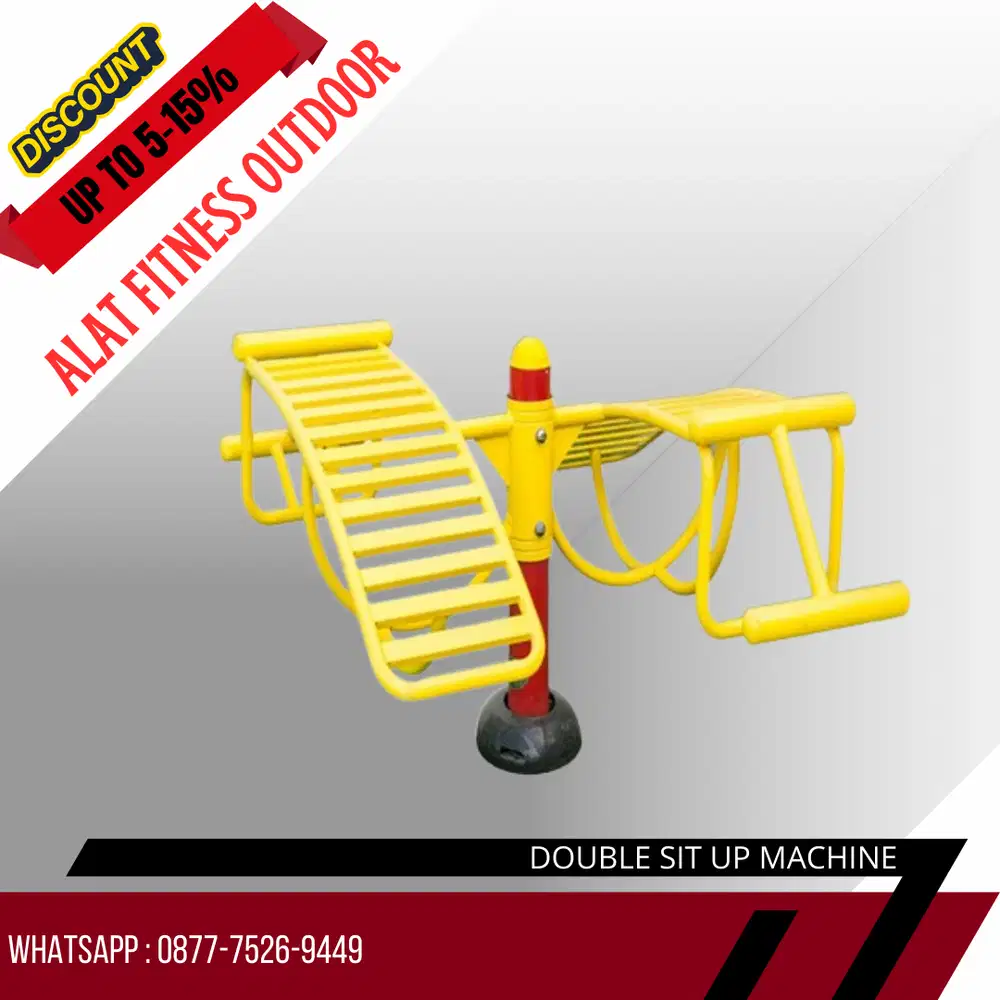 Double sit up machine Fitness Outdoor - Total jakarta