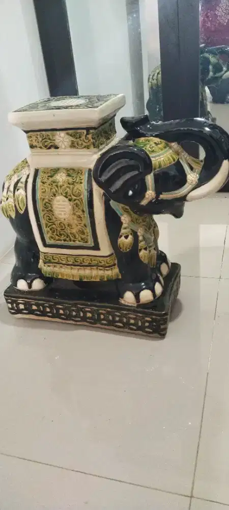 Vintage Chinese Elephant Ceramic