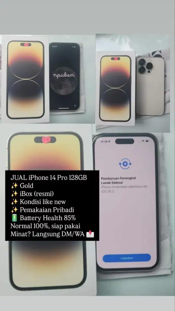 Iphone 14 pro Gold 128