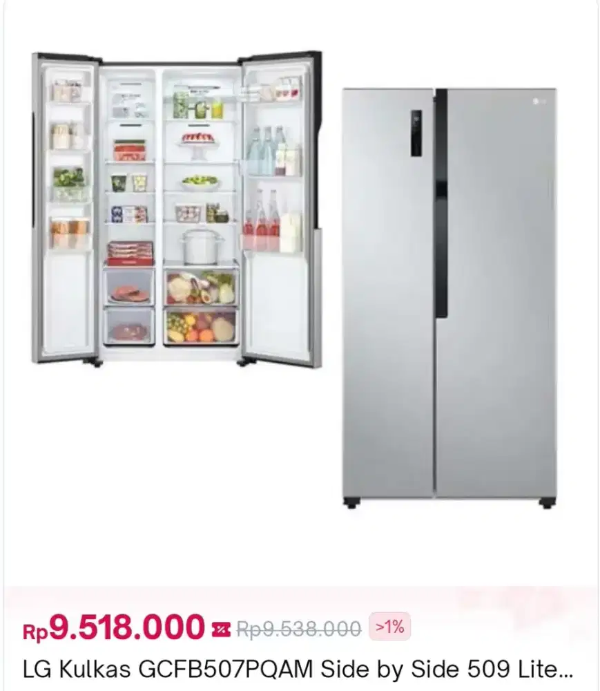 Kulkas Side byside Panasonic Promo Cashback n Cicilan dAtlanta Mataram