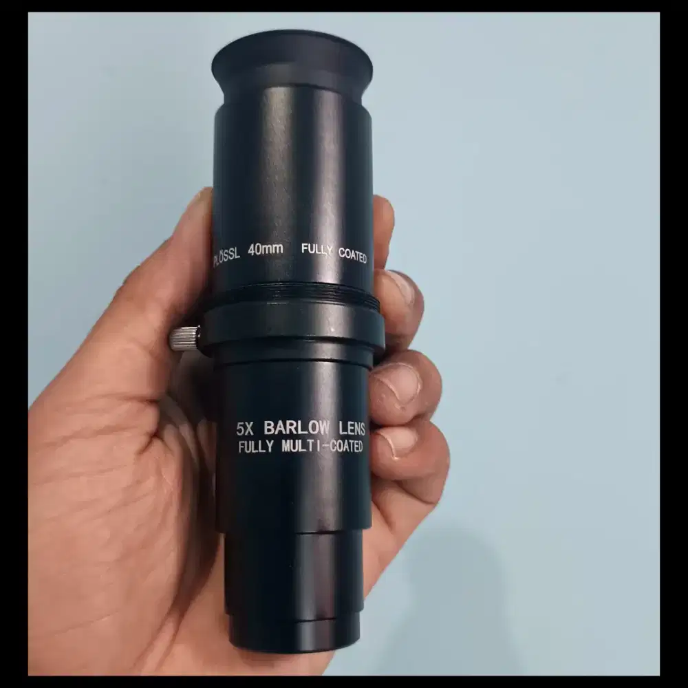 Lensa eyepiece teleskop plossl 40mm & 5x Barlow lens