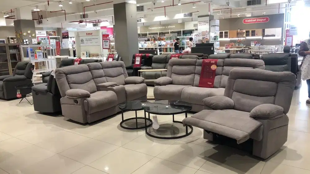 Jual sofa set recline promo murah
