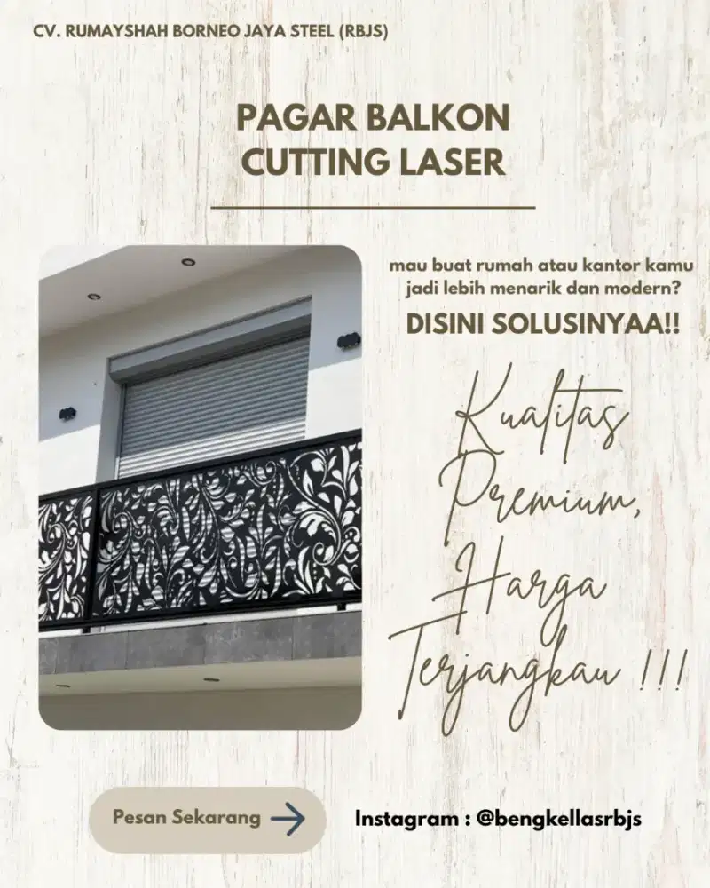 PAGAR BALKON CUTTING LASER
