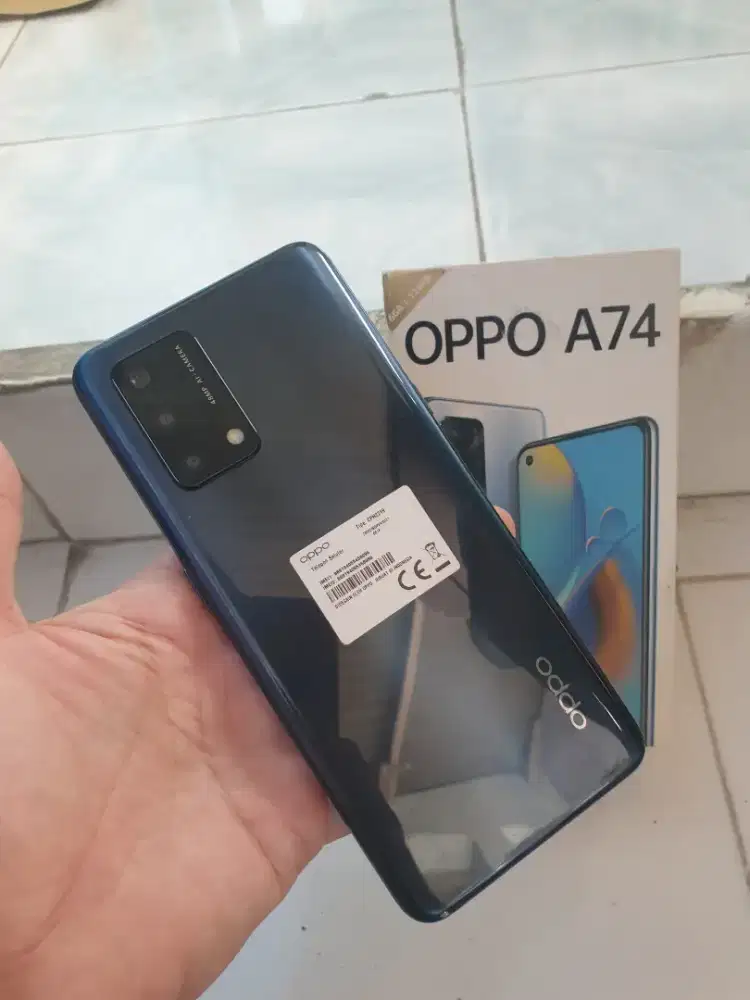 Oppo A74 Ram 6+6/128GB mulus istimewa lengkap Resmi segel nominus