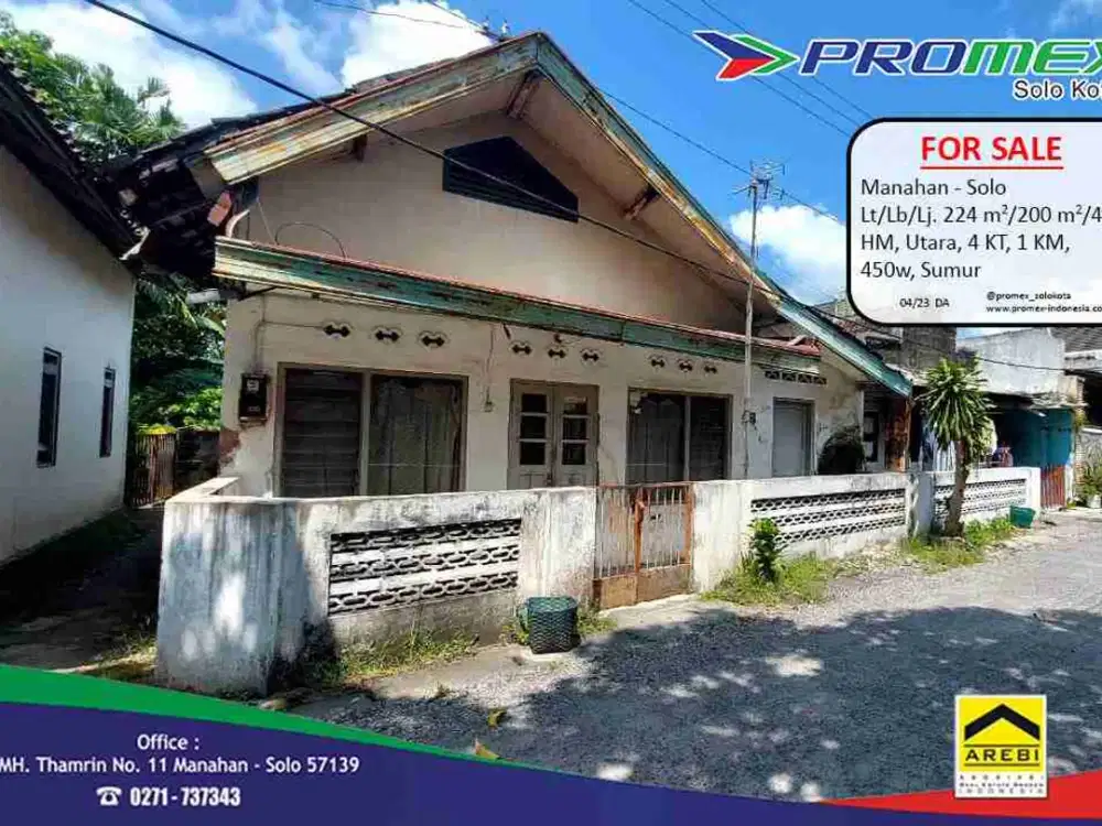 Jual tanah bonus bangunan