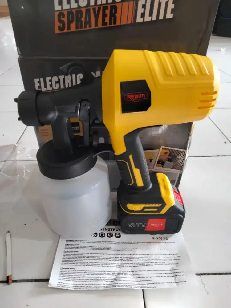 spray gun cordless batre besar