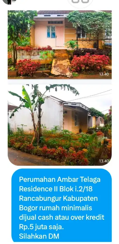 Dijual Rumah Minimalis Siap Huni