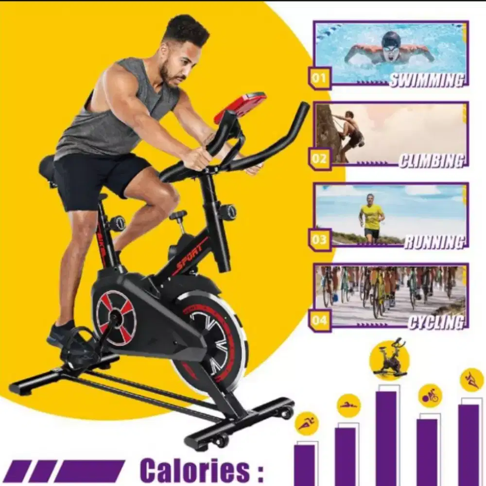 Spinning bike sepeda olahraga sepeda fitnes