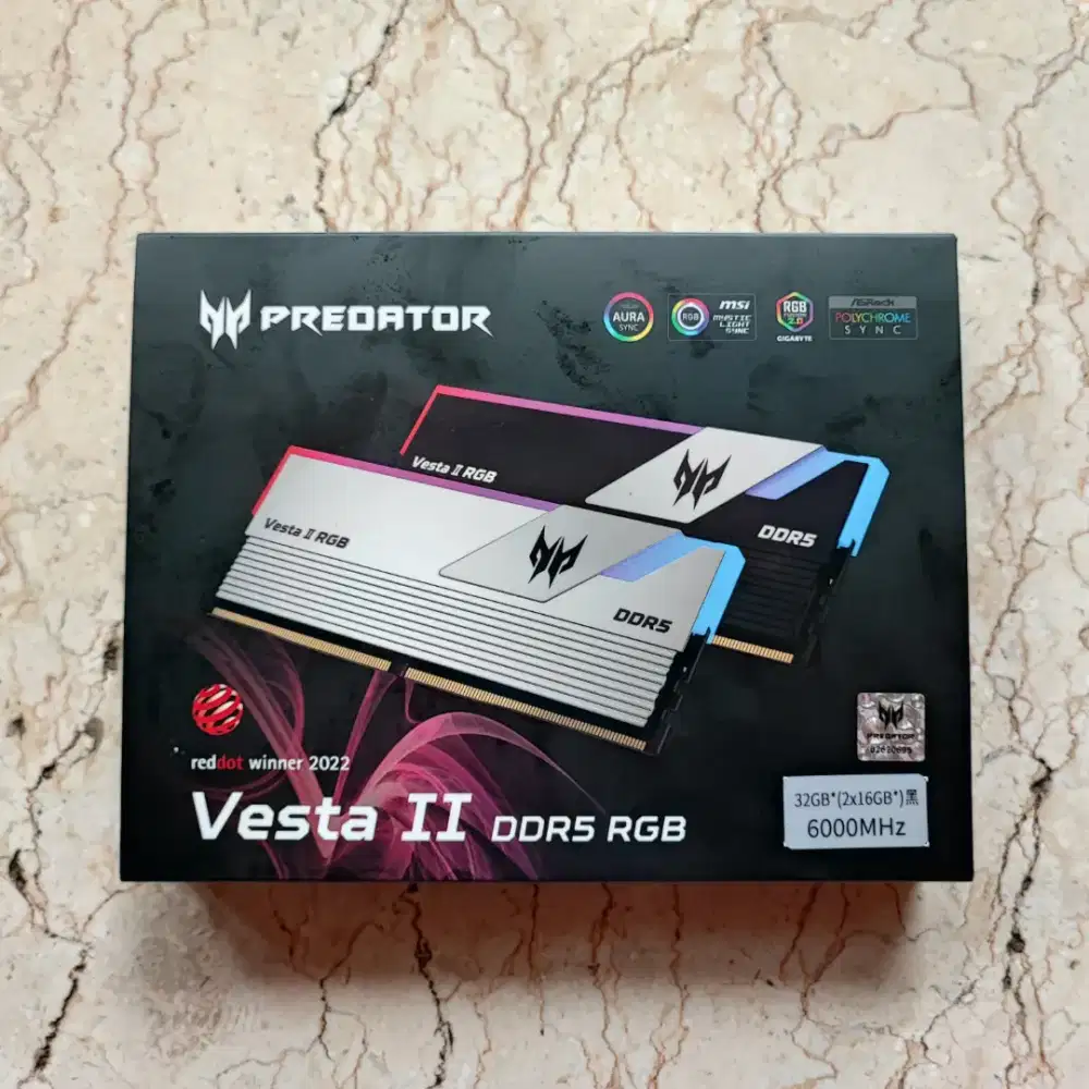 RAM Predator Vesta II 32GB (2x16GB) DDR5 6000MHz CL32