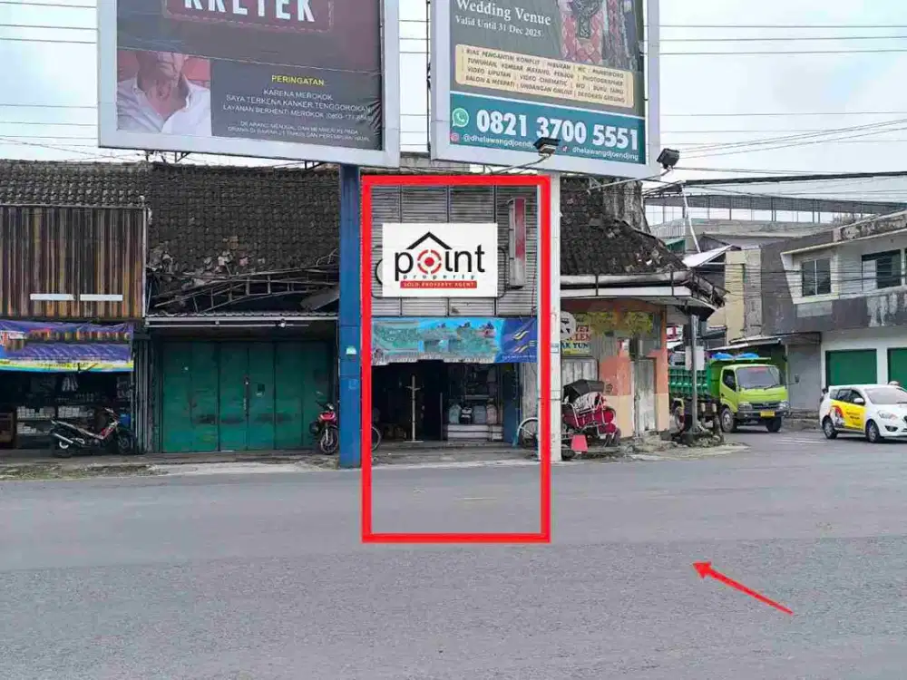 Ruko Siap Pakai Strategis di Pojokan Jalan Propinsi dekat Pasar Kartasura