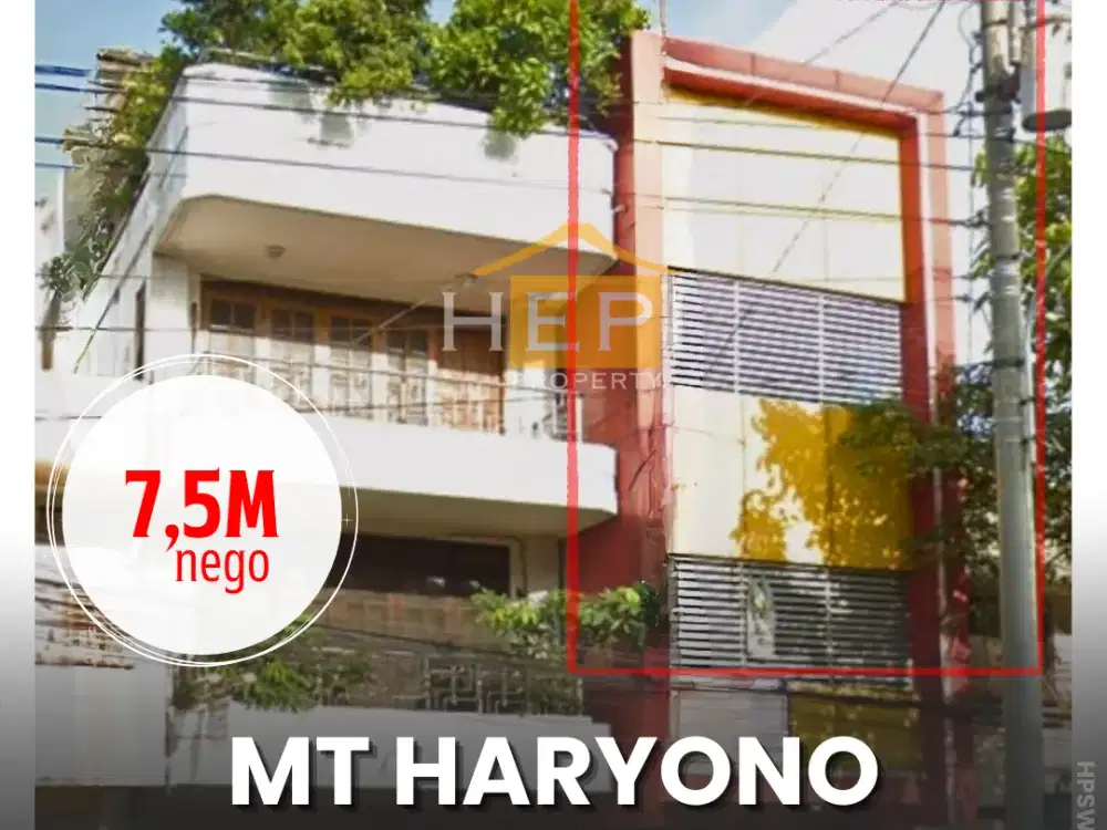 Dijual Ruko di Jl. MT. Haryono , Semarang Tengah Bangunan Ruko 3 lantai (bangunan baru)