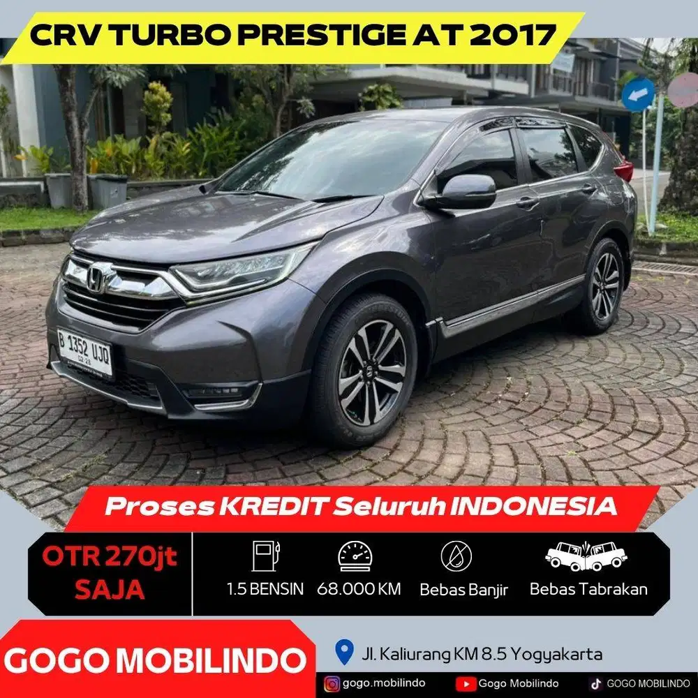 Honda CRV Turbo Prestige Matic 2017 Panoramic DP minim Bisa Kredit