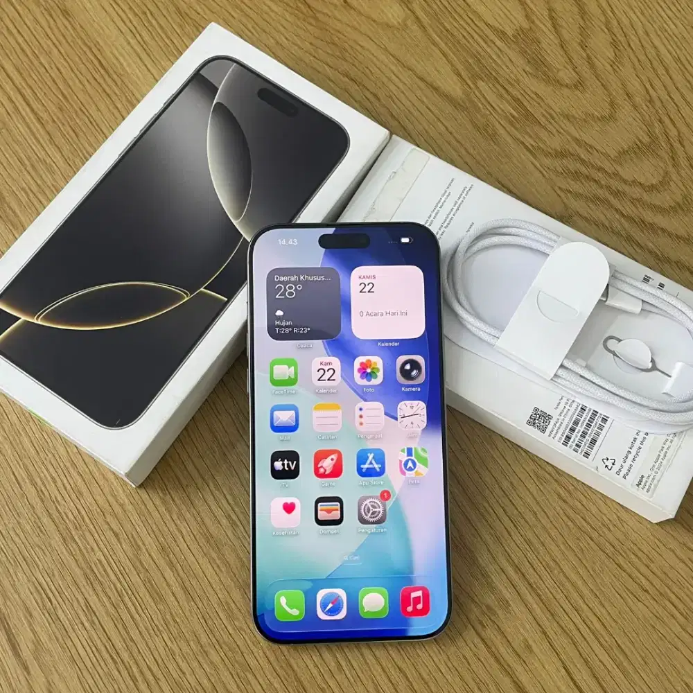 Second IPHONE 16 PRO MAX 256 GB Resmi IBOX