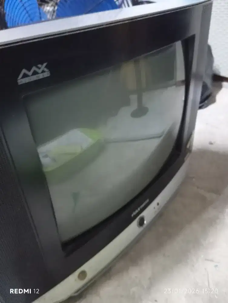 tv jadul Polytron 14 inch tabung analog murmer