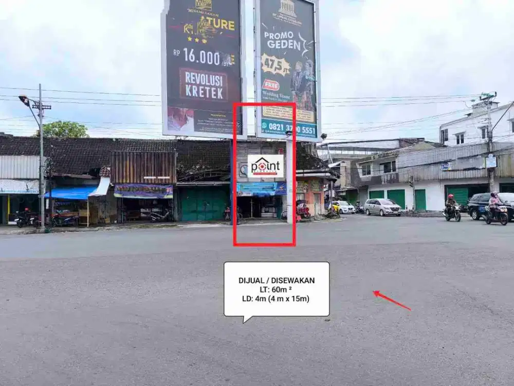 Ruko Strategis Jalan Raya dekat Pasar Kartasura