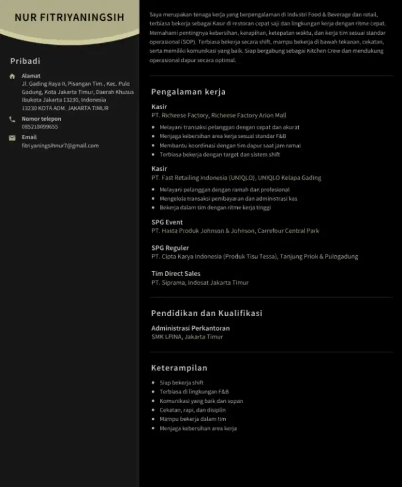 Mencari pekerjaan apa aja yang penting 100% HALAL