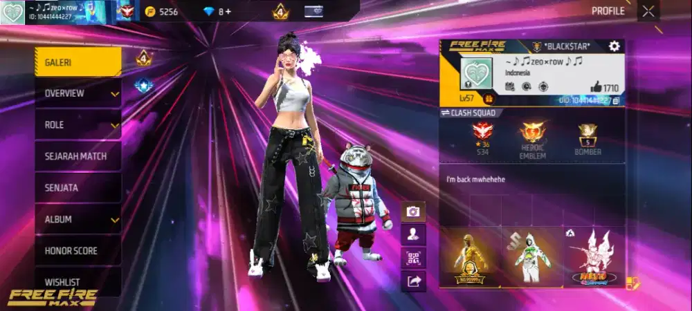 Jual akun ff yang udah pernah saya pakai