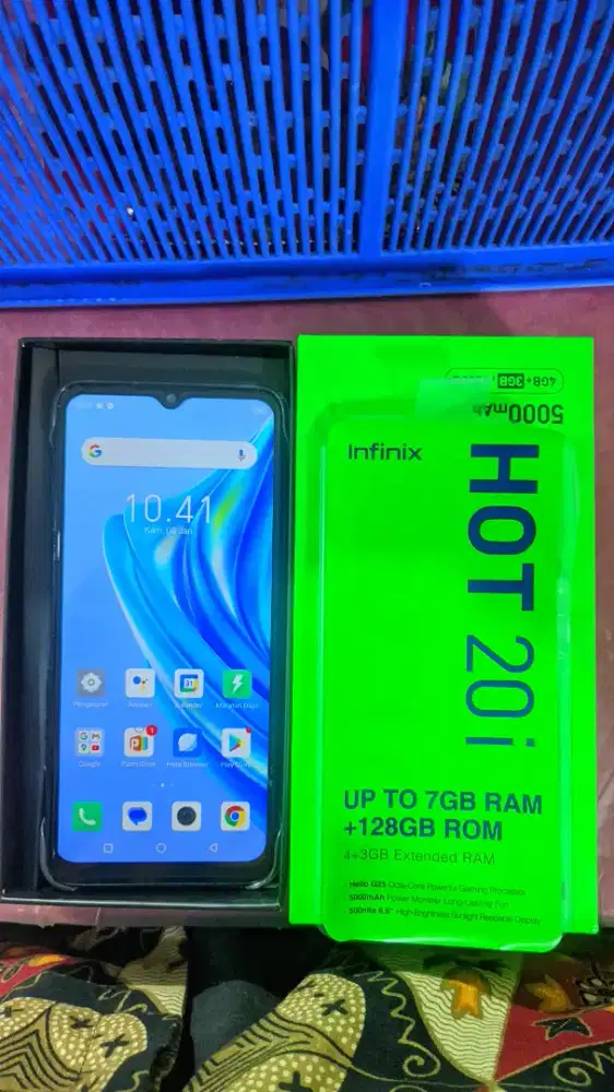 INFINIX HOT 20i RAM 4+3GB ,UP TO 7GB RAM +128 GB ROM