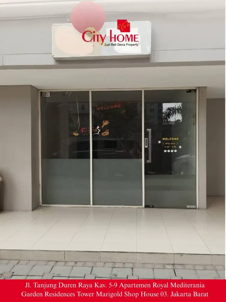 For Rent ShopHouse Luas 39,5m2, Unfurnished, Lokasi Strategis