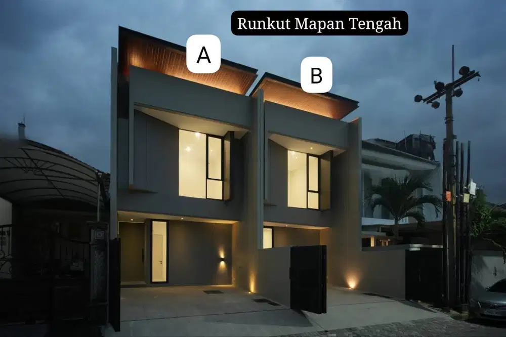 Dijual Rumah Rungkut Mapan Tengah Baru Minimalis 2 Lantai Siap Huni
