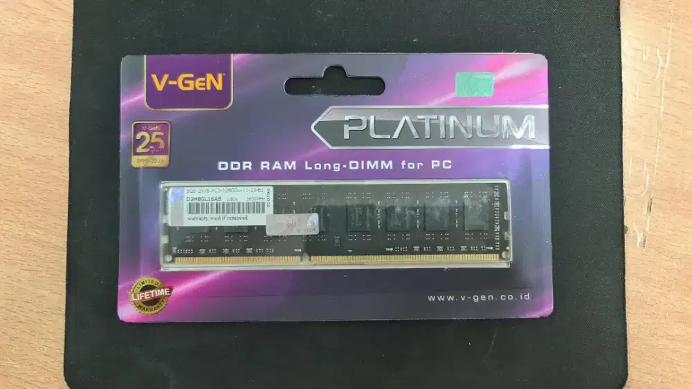 Ram DDR3 8GB PC3-12800U, Vgen, Platinum