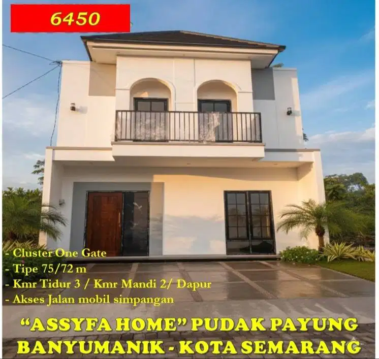 Rumah Baru Cluster di Pudak Payung Banyumanik Kota Semarang