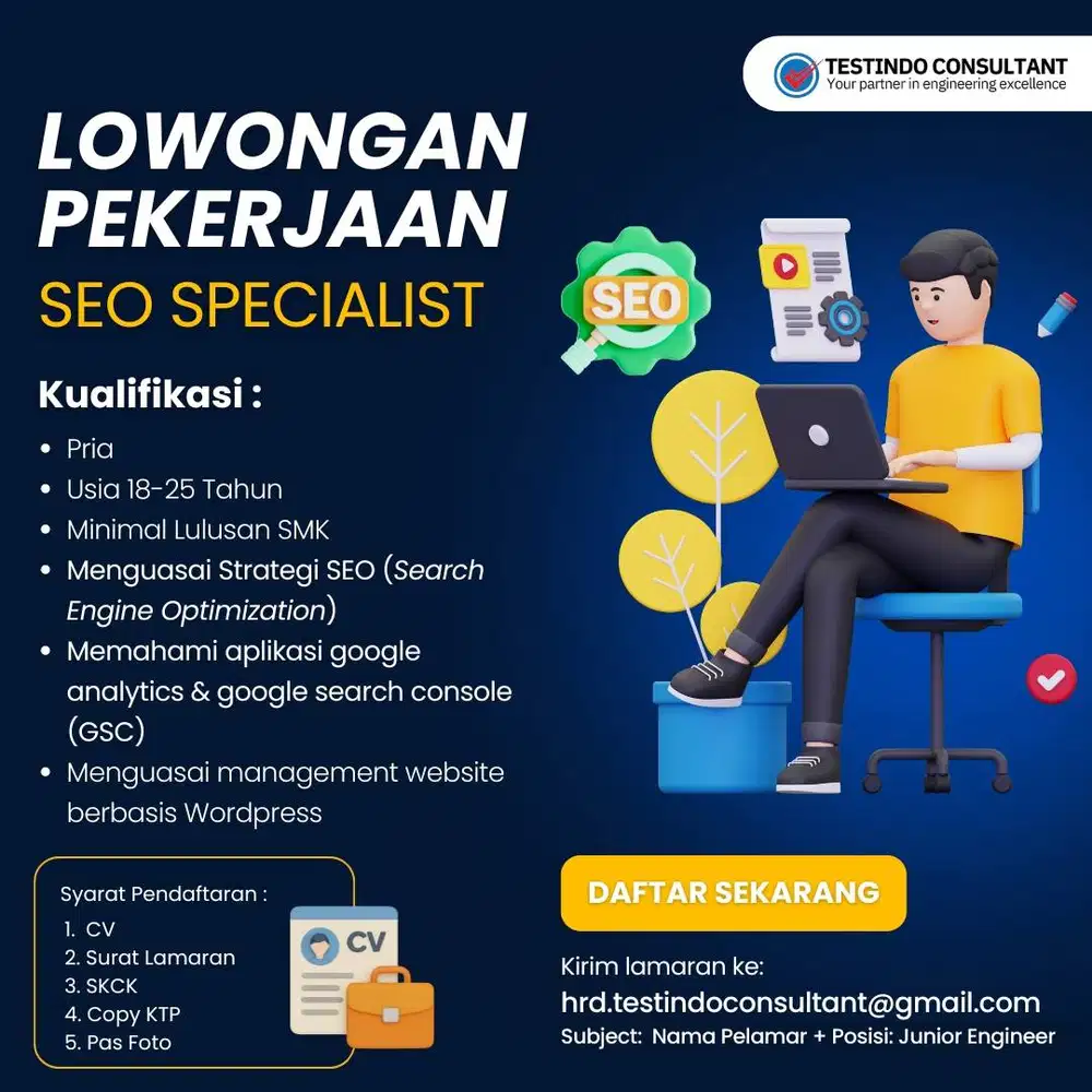 LOWONGAN KERJA SEO SPECIALIST