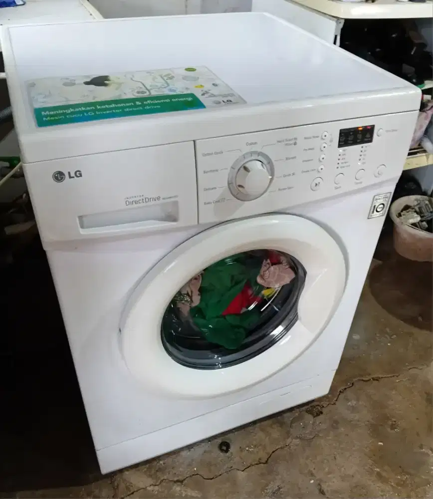 Mesin cuci front loading merk LG