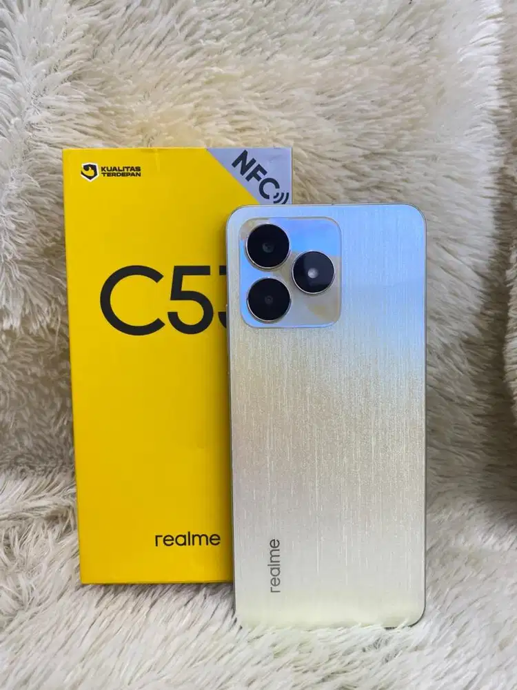Realme C53 ram 6/128 emas juara fullset original #3Gcom