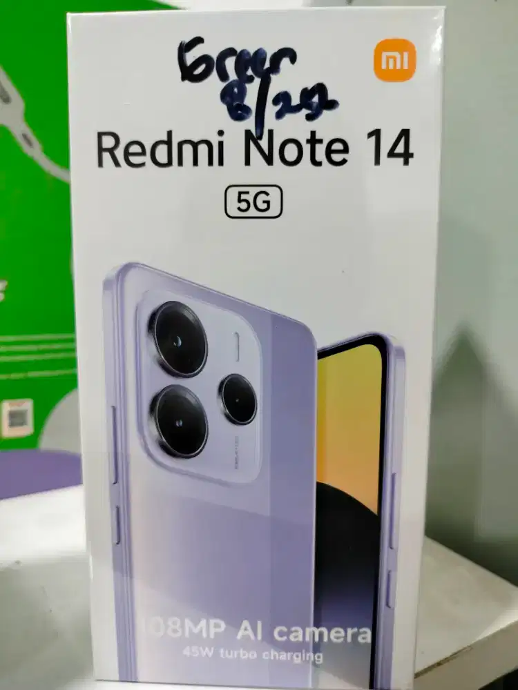 Xiaomi Redmi Note 14 5G 8/256 New Garansi Resmi Promo Bandung