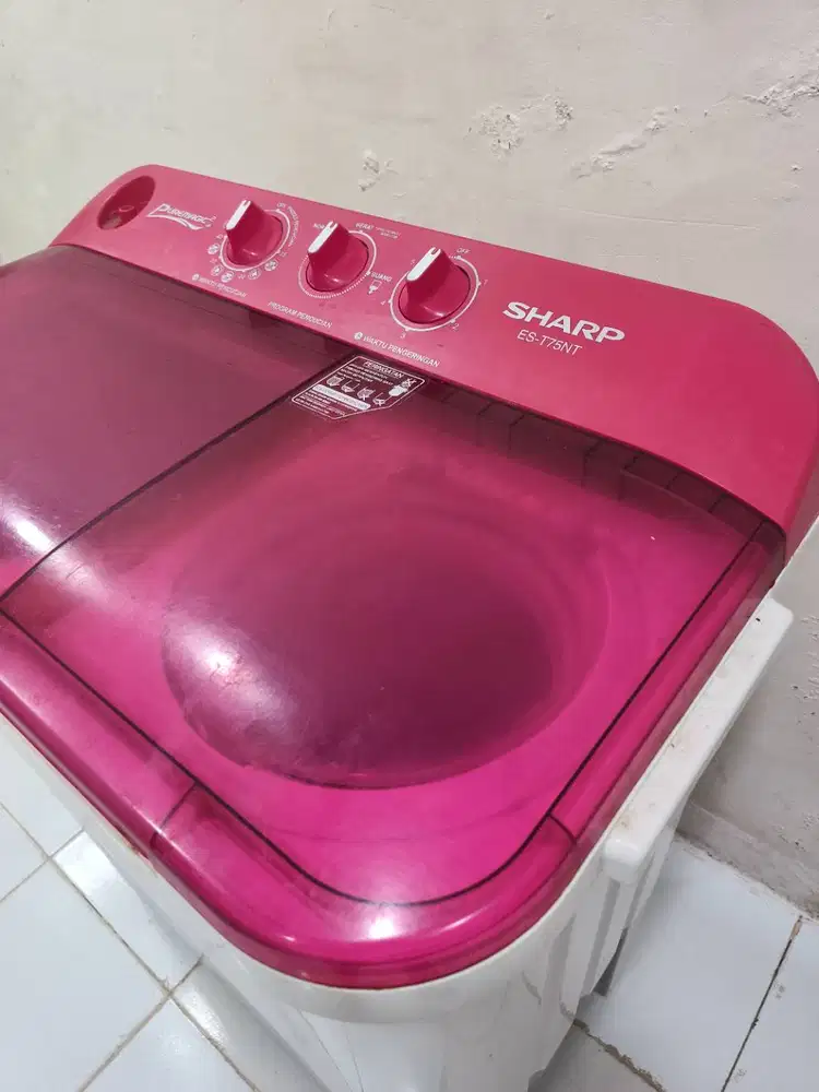 Mesin Cuci Sharp 7.5 Kg ES-T75NT Normal Siap Pakai