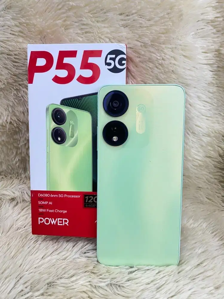 Itel P55 5G ram 6/128 green fullset original#3Gcom