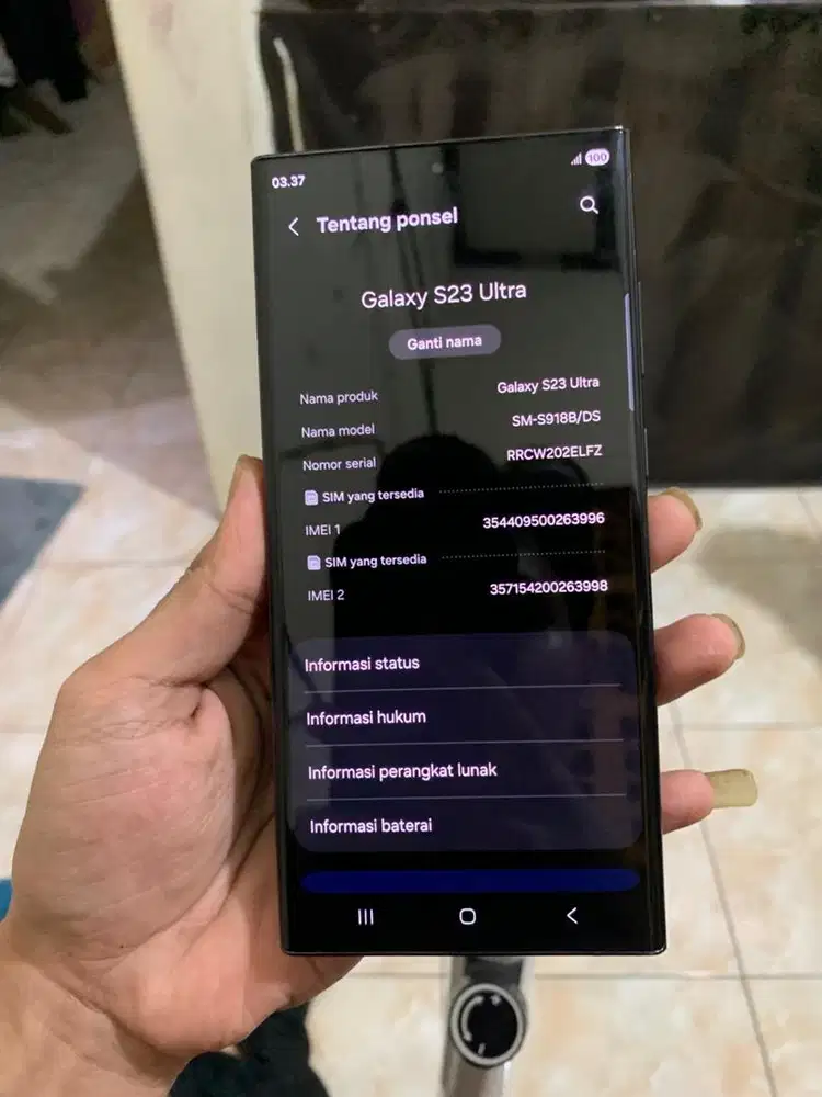 Samsung S23 Ultra 12/512