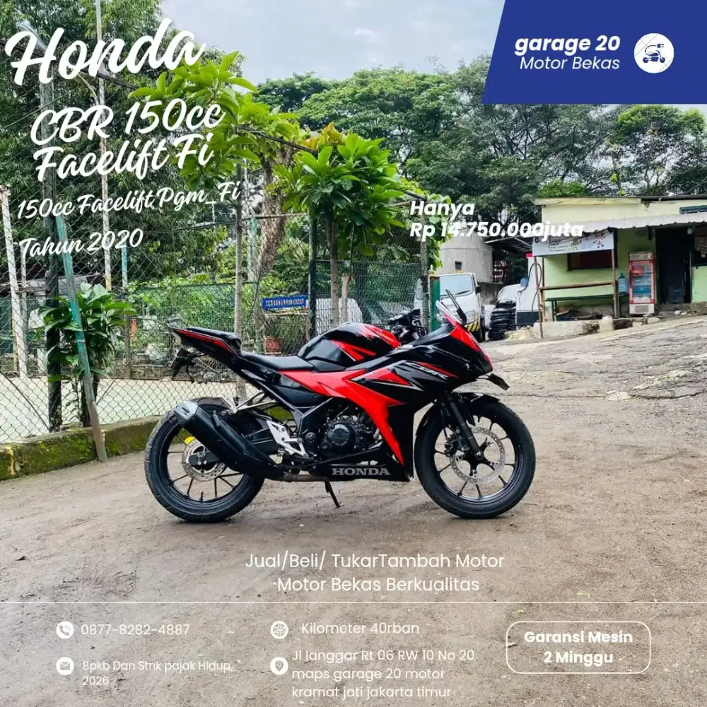 Honda CBR 150cc facelift pgm_fi tahun 2020