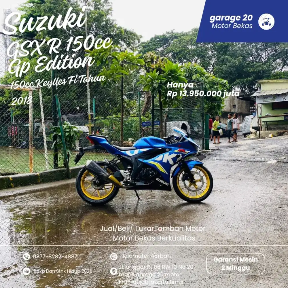 Suzuki GSX R 150cc gp edition keylles fi Tahun 2018