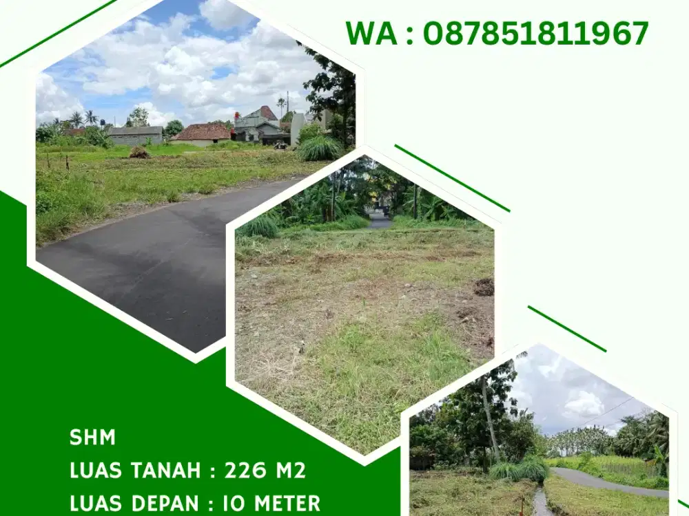 Tanah Jogja 2 Menit SD Bias Kaliurang SHM Pekarangan