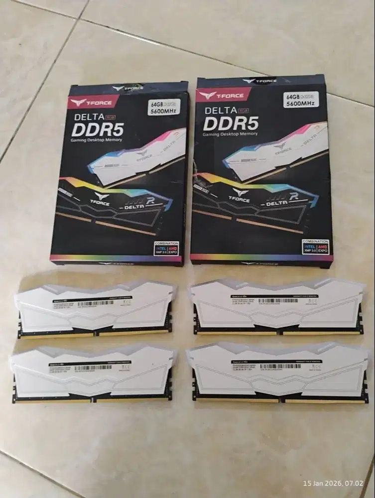 TEAM DELTA RGB DDR5 128GB (4x32GB) 6000MHz