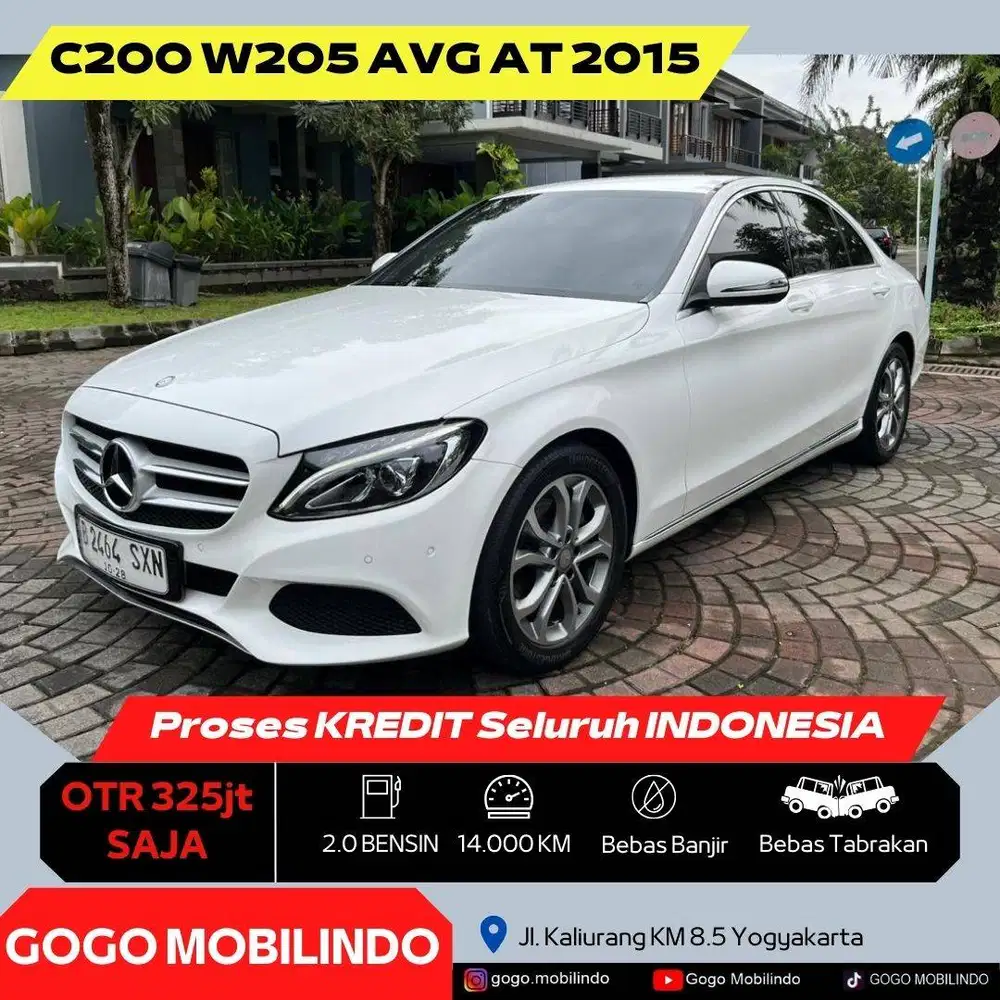 Mercedes Benz C200 W205 AVG Matic 2015 ANTIK DP Minim Kredit Murah
