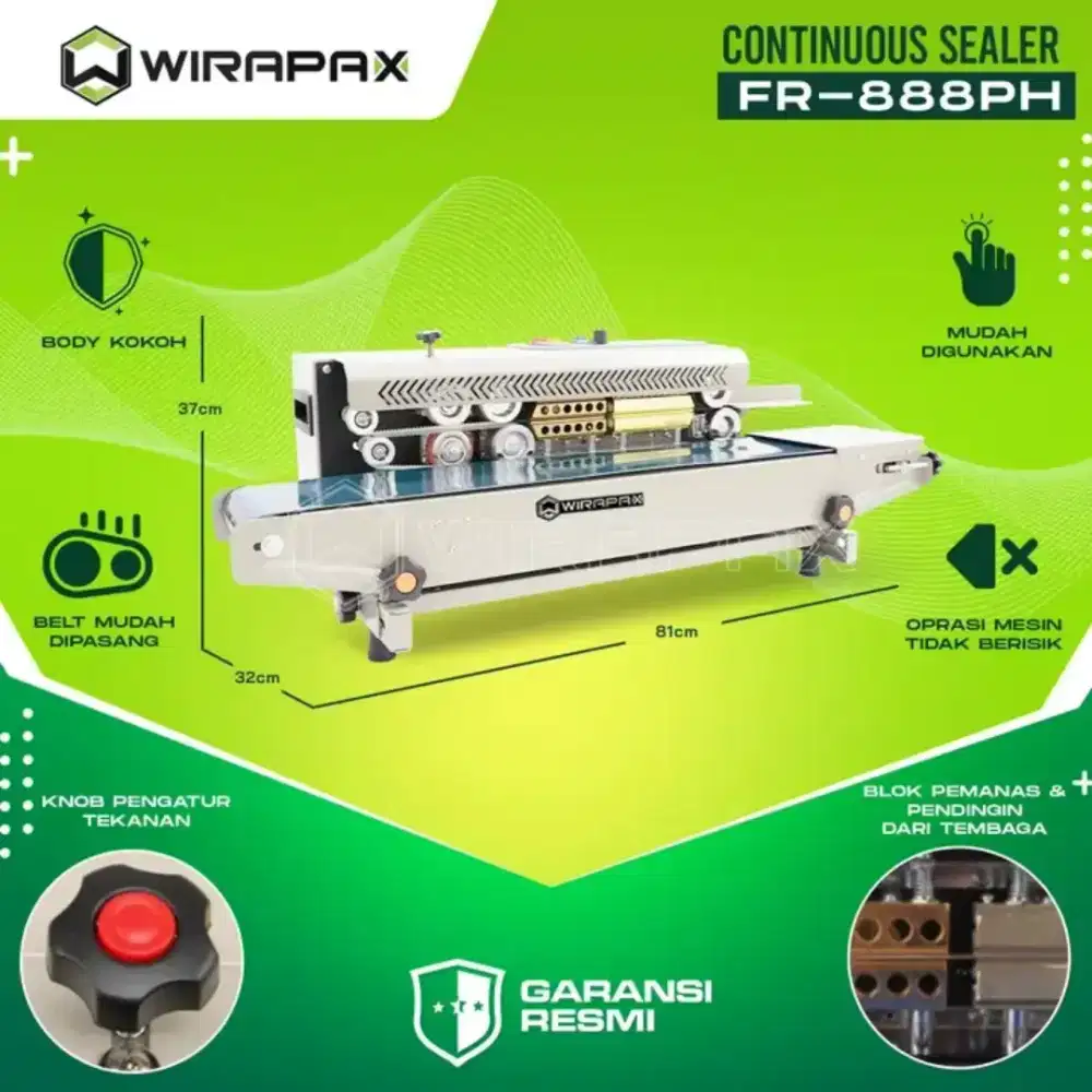 Continous Sealer Horizontal Untuk Packing Pelastik