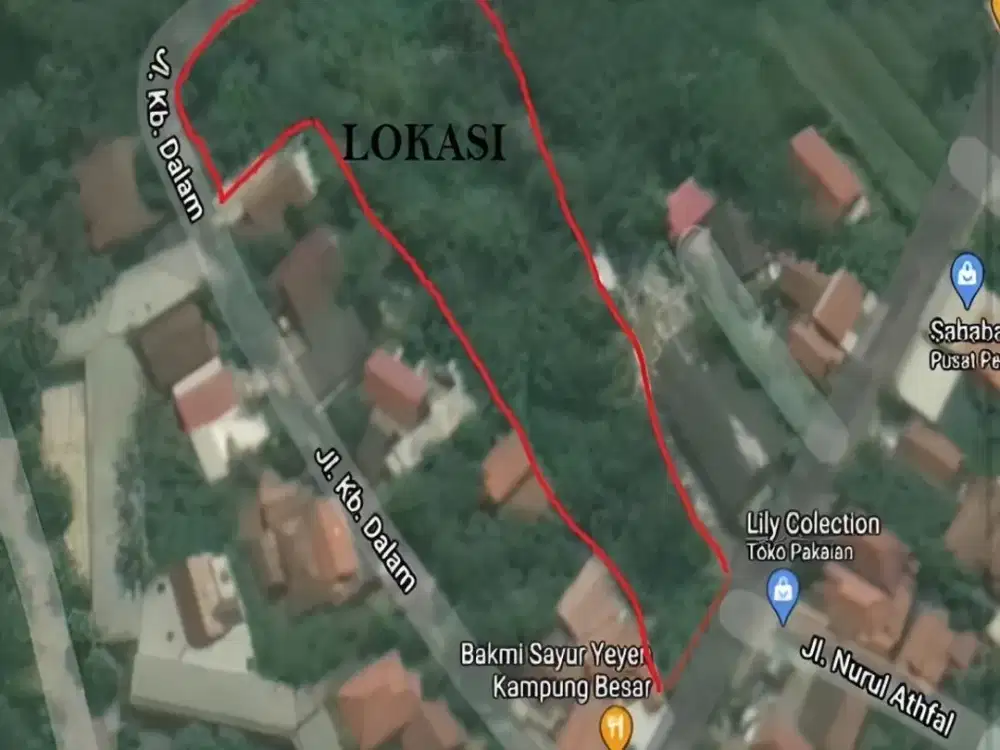 Kavling Luas 3.715m2 HGB Hadap Jalan Raya di Teluk Naga Tangerang