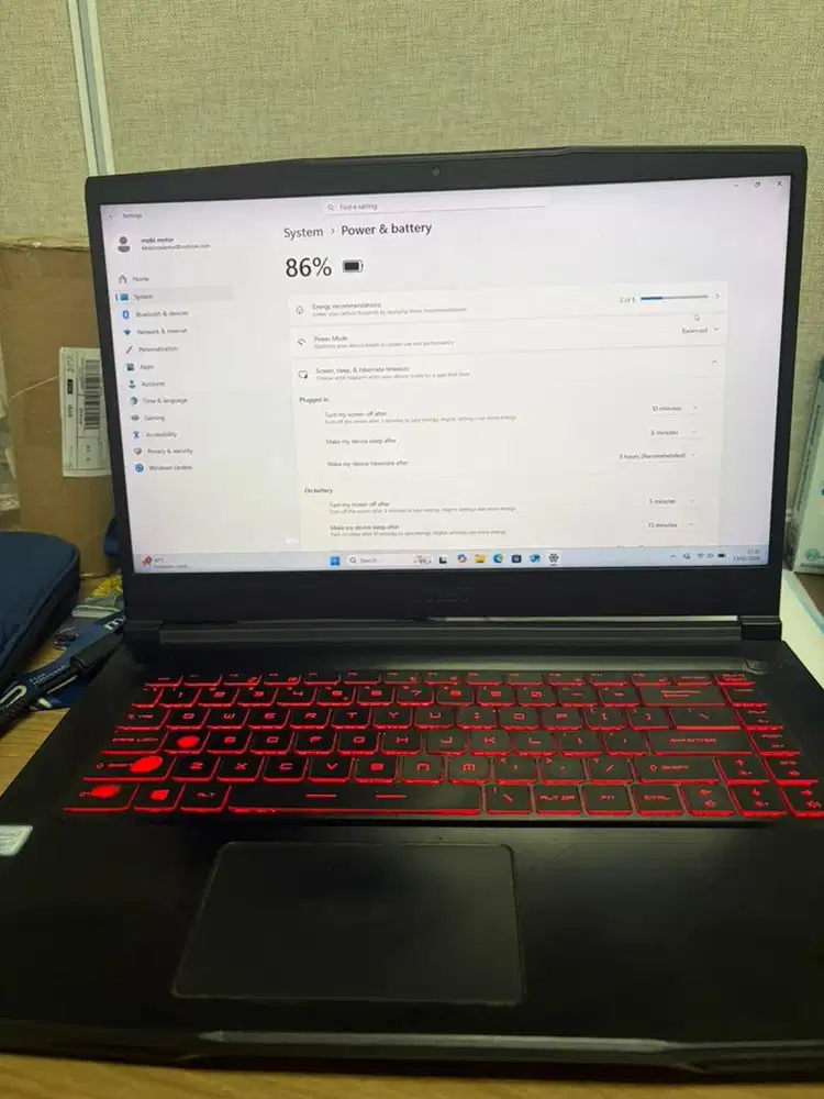 MSI GF63 Thin I7 9750 H