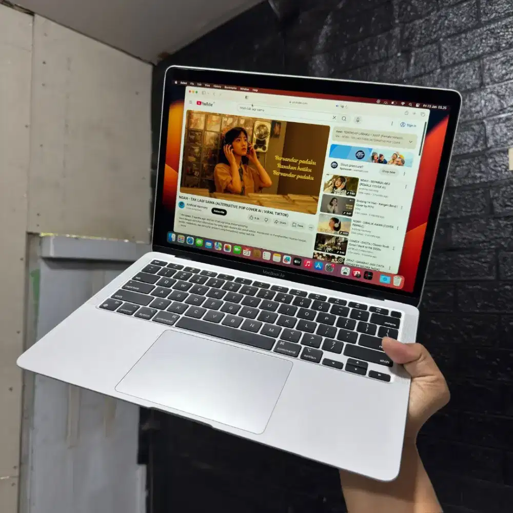 Macbook air m1 2020 ram 8gb ssd 128gb siap pakai bisa cod