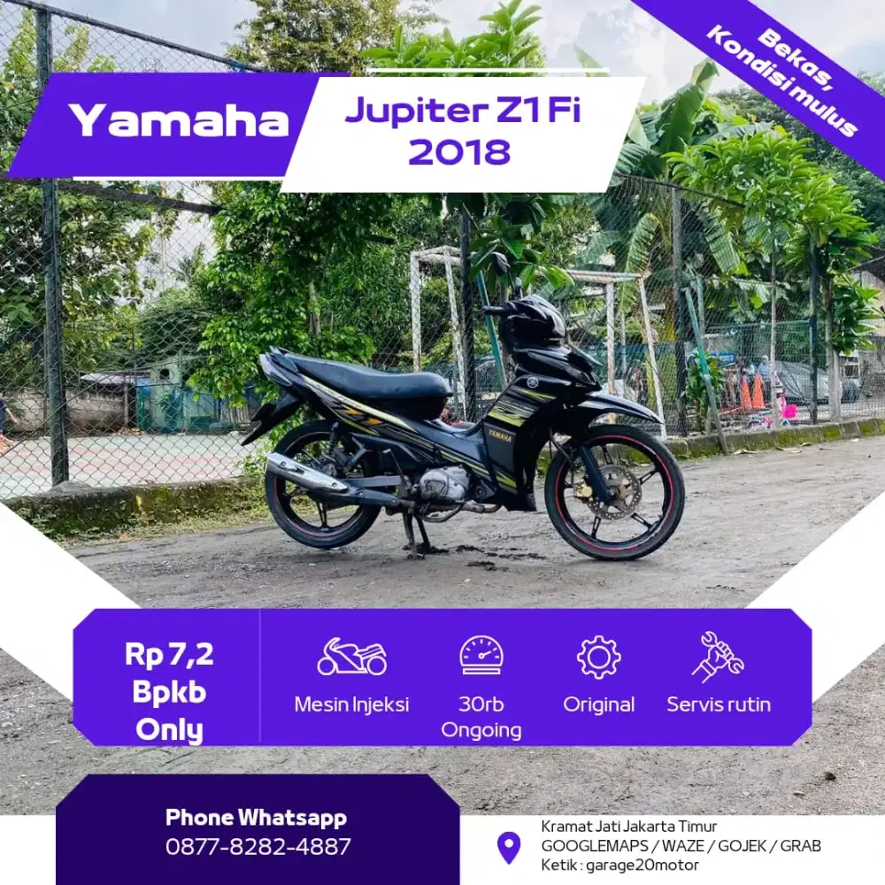Yamaha Jupiter Z1 Fi Stnk Hilang tahun 2018