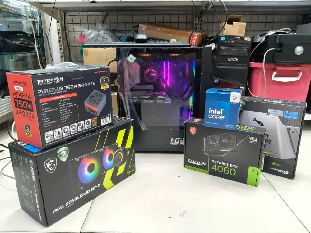 PC Rakitan gaming desain coding bisa kredit